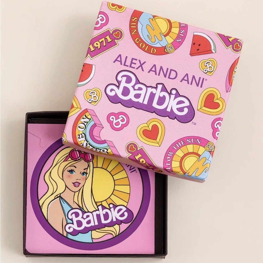 Alex and Ani Barbie Gold Charm Bangle - Picture 3 of 4